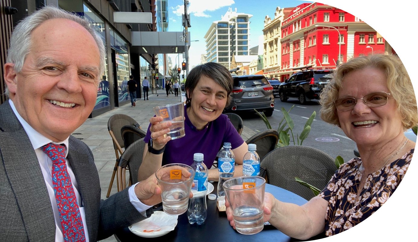 Dr-Mark-Irwin-with-Uni-SA-lecturers