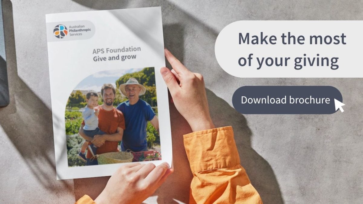 Make the most of your giving - Download our APSF brochure for more information