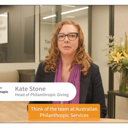 Philanthropy giving with APS
